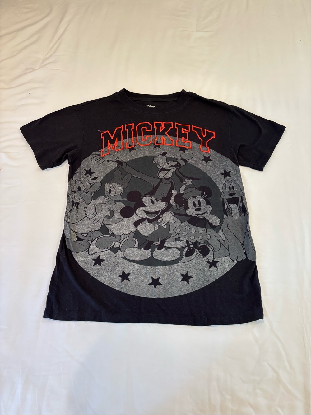 Disney Mickey Black Graphic T-Shirt